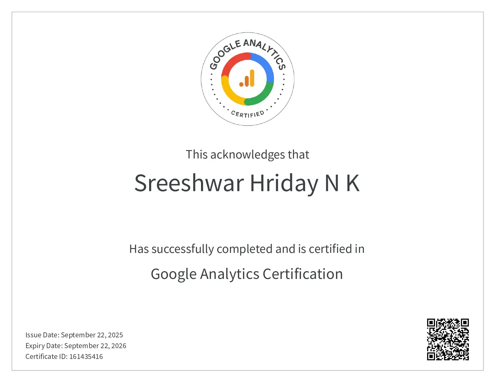 certificates of best freelance digital marketer in kannur